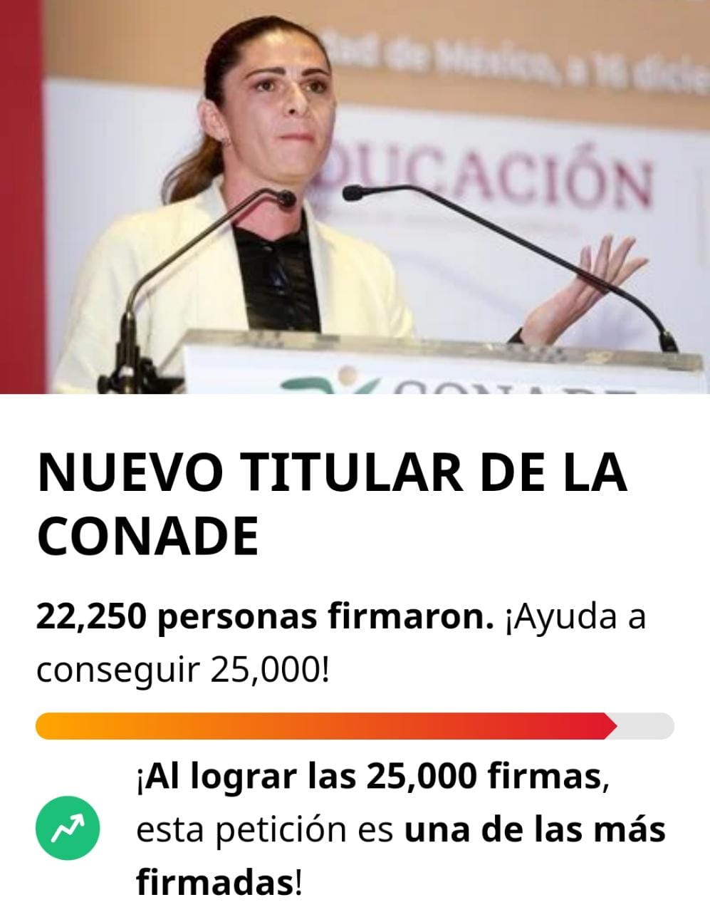 Petición de Change