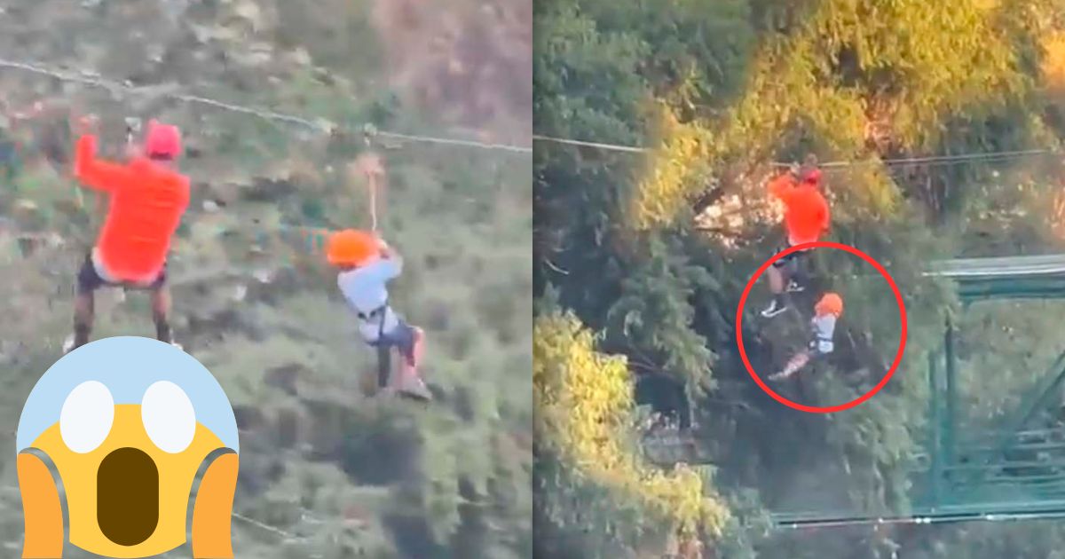 (VIDEO): Menor cae de tirolesa en Monterrey