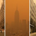 Humo de incendios en NY