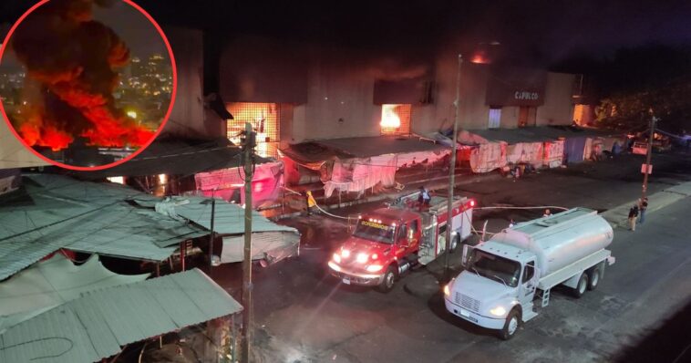 Incendio en Mercado de Acapulco