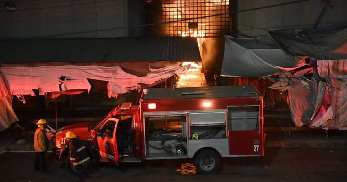 Incendio en Mercado 