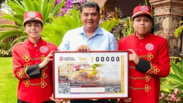 Cecina de Yecapixtla en billete de Lotería