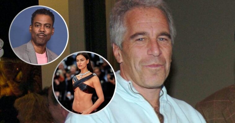 chris rock, irina shayk y Jeffrey Epstein