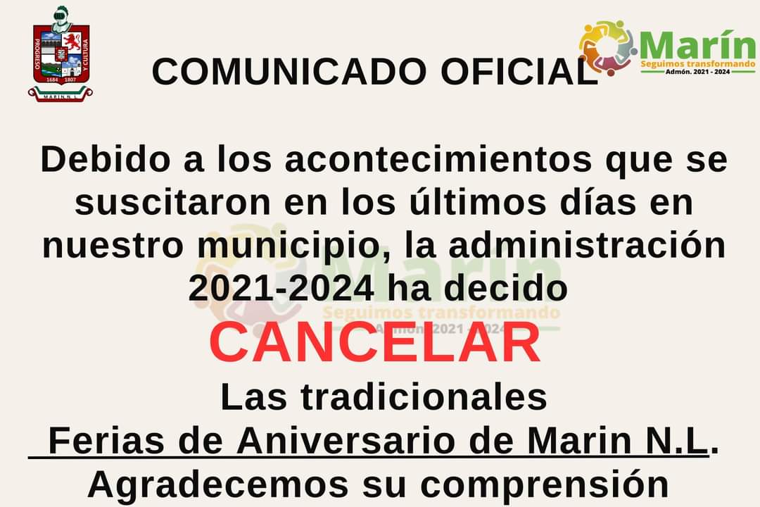 Feria Marín 2023 cancelada