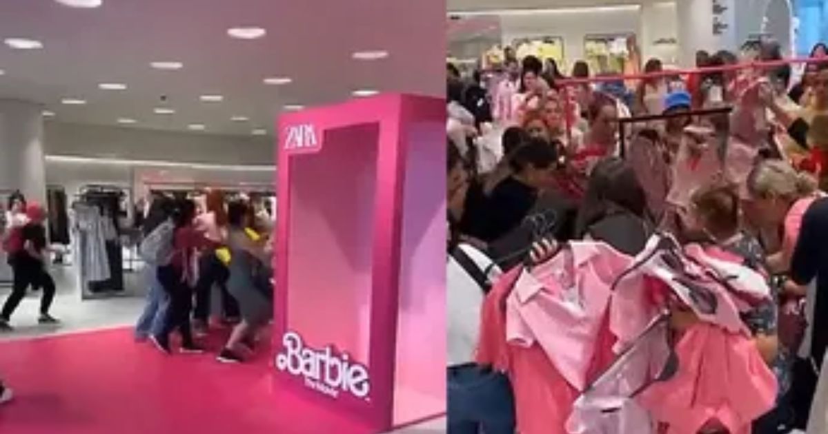 [VIDEO] Se desata pelea campal por ropa de Barbie en Zara