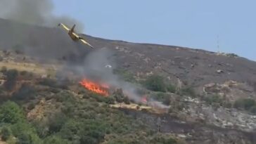 Se estrella avión que combatía fuego en Grecia