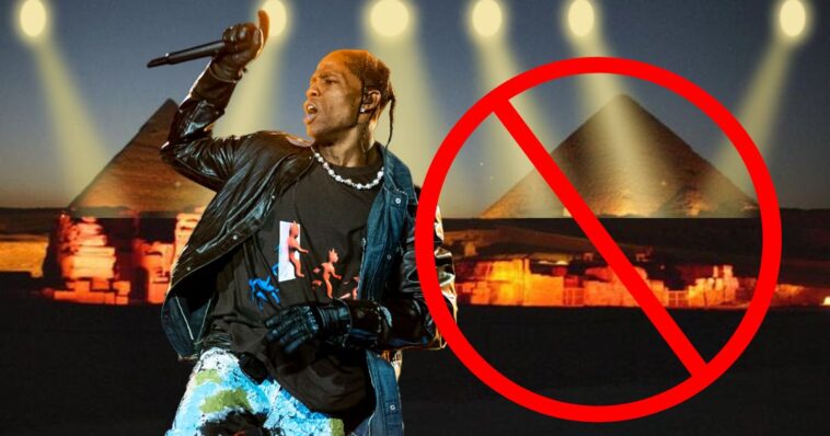 Travis Scott concierto cancelado en egipto