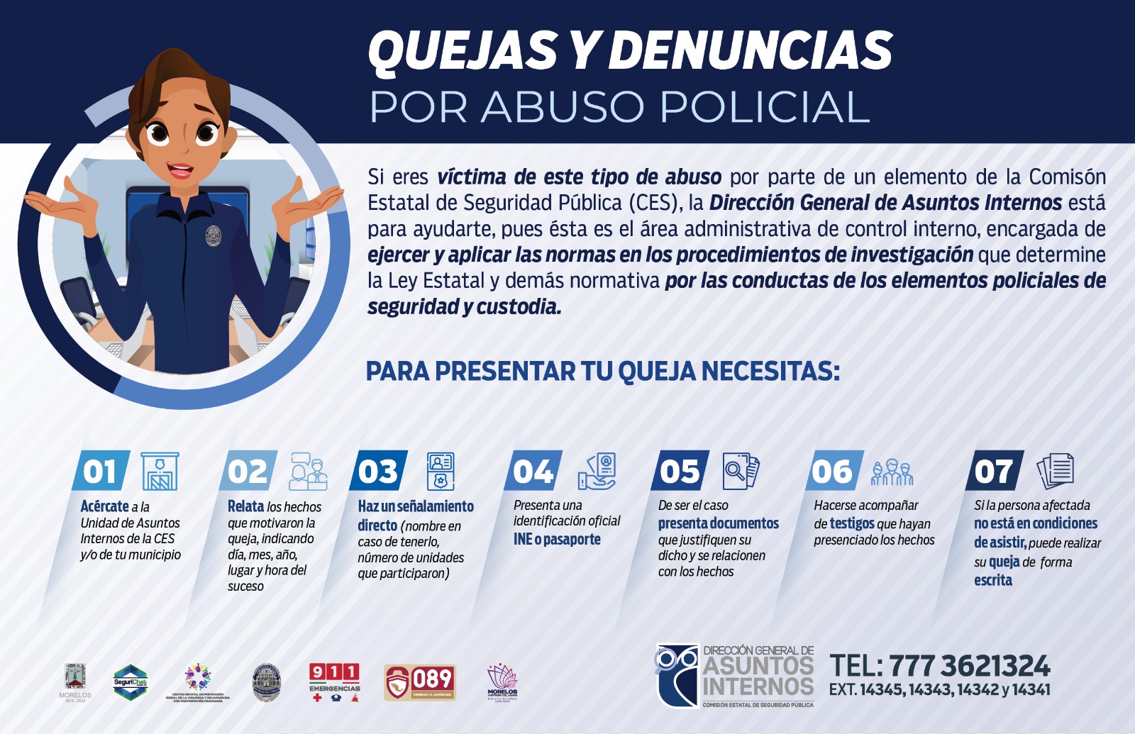 Gobierno de Morelos promueve la participación efectiva y profesional de los elementos policiales