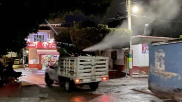 Fumigan contra el dengue en Tlaltizapán