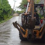 Continúa la rehabilitación de pavimentación en la Av. Camino Antiguo a Ahuatepec
