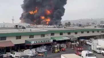 (VIDEO): Se incendia fábrica en Chicoloapan