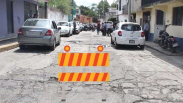Pavimentación de callle en Antoio Barona