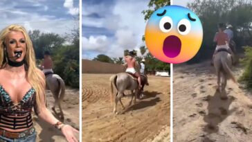 Britney Spears cabalgando desnuda en México