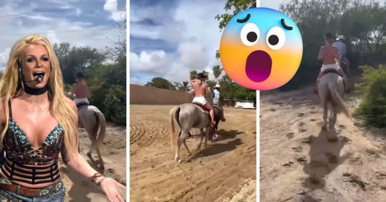 Britney Spears cabalgando desnuda en México