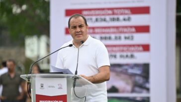 Como lo prometió con el Escorpión dorado, Gobernador inaugura deportivo en Cuernavaca