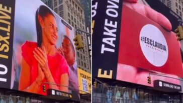 Esta es la razón de la aparición de Claudia Sheimbaum en pantallas de Times Square