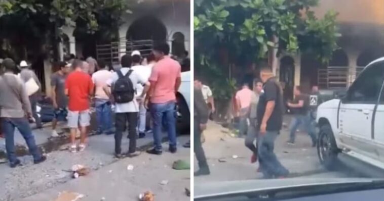 Explosión al interior de una cantina