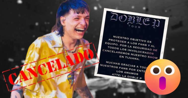 Peso pluma cancela concierto en Tijuana