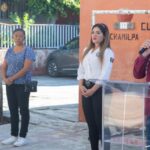 Recorre Víctor Mercado escuela primaria de Chamilpa