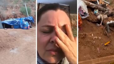 Refugio destruido en BC