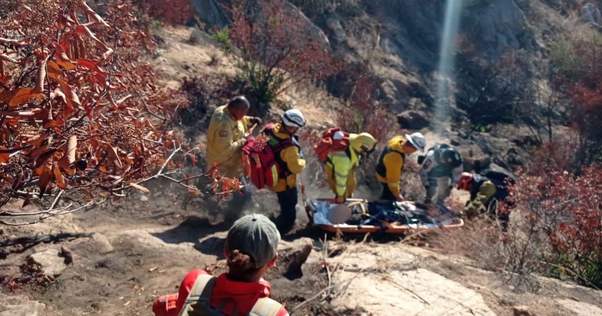 Rescate de migrantes en cerro Cuchumá