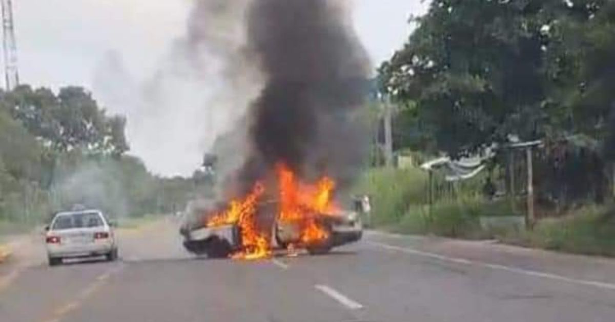 Se reporta quema de camiones y balaceras en Tabasco