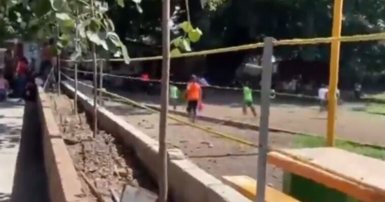 (VIDEO): Balacera ocasiona pánico en primaria de Yautepec