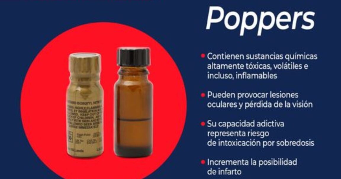¿Qué son los “poppers” y por qué Cofepris alerta sobre su uso