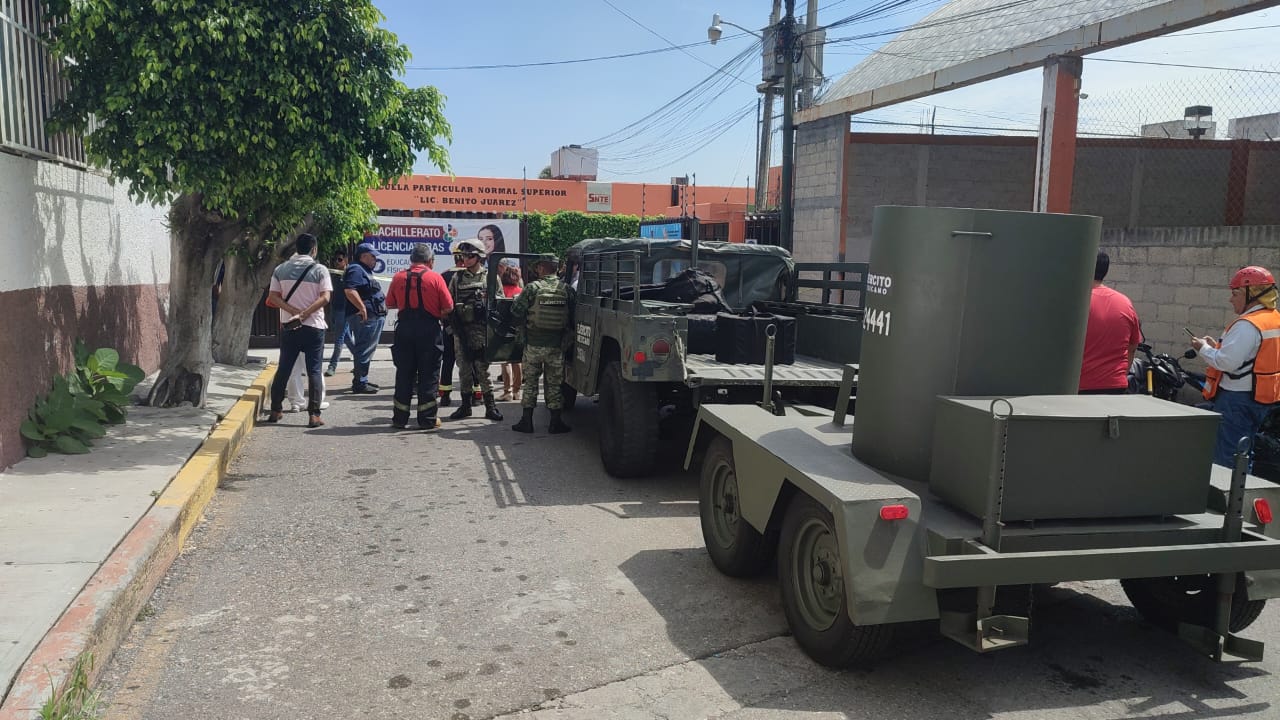 Comunicado de prensa: Amenaza de artefacto explosivo en escuela de Cuernavaca