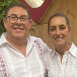 Víctor Mercado y Claudia Sheinbaum