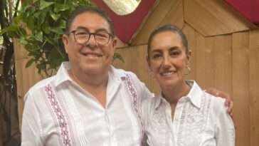 Víctor Mercado y Claudia Sheinbaum
