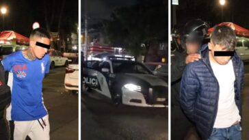 Detenidos por asalto en CDMX