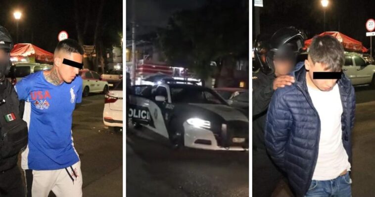 Detenidos por asalto en CDMX