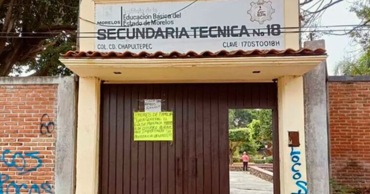 alumno armado en secundaria de Cuernavaca