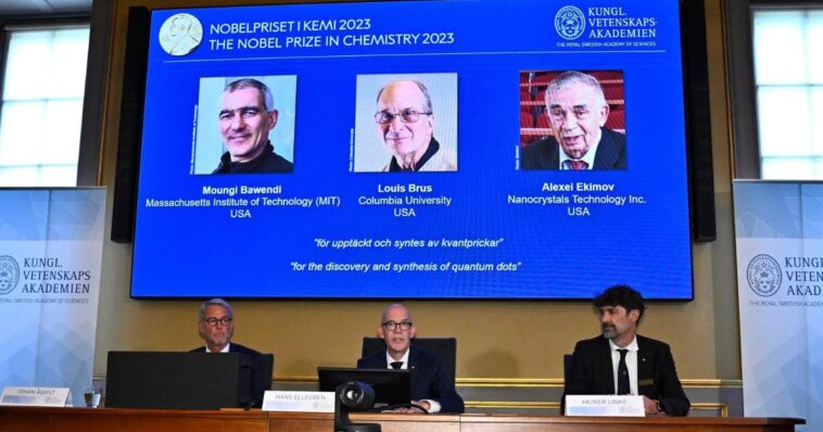Ganan Premio Nobel de Química por el descubrimiento y síntesis de puntos cuánticos