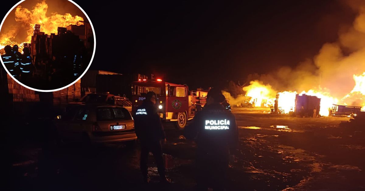 Incendio en Central de Abasto Toluca