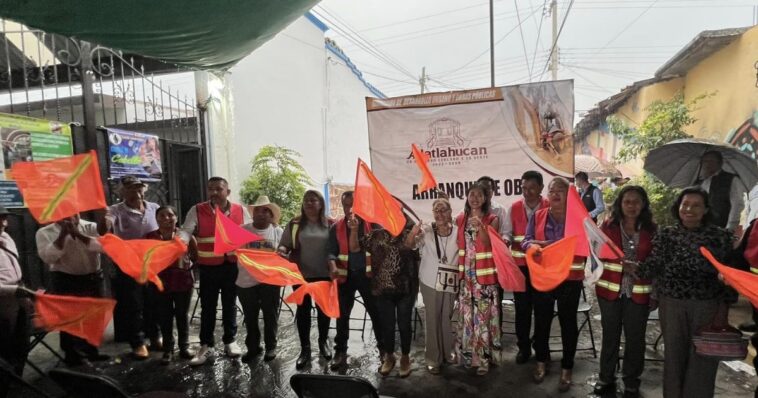 Pavimentación de calle en Atlatlahucan
