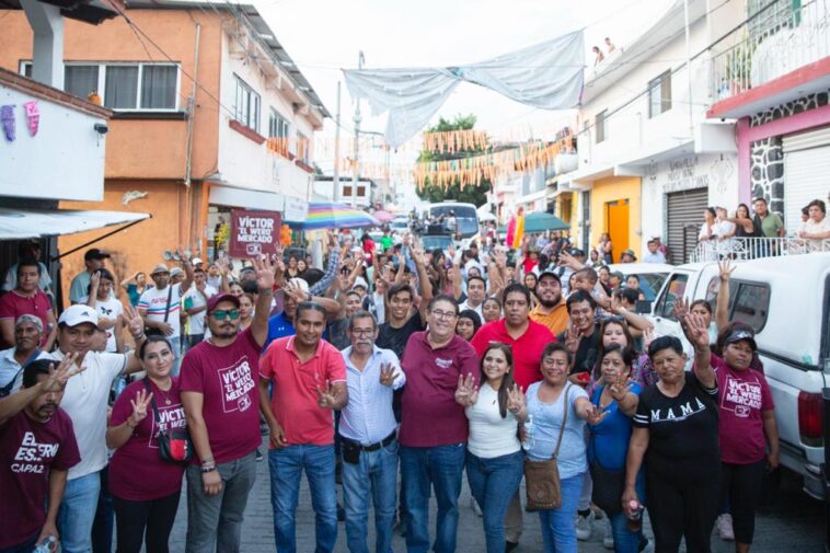 Recorre Víctor Merado la colonia Tres de Mayo