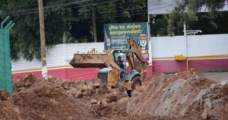 Obras en avenida universidad Cuernavaca