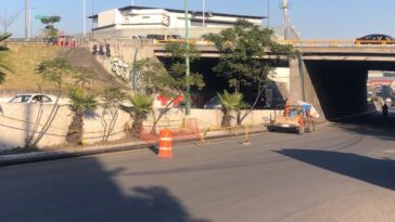 Obra en avenida Plan de Ayala