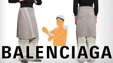 Balenciaga pone de “moda” las toallas como faldas