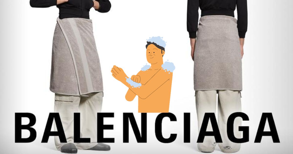 Balenciaga pone de “moda” las toallas como faldas