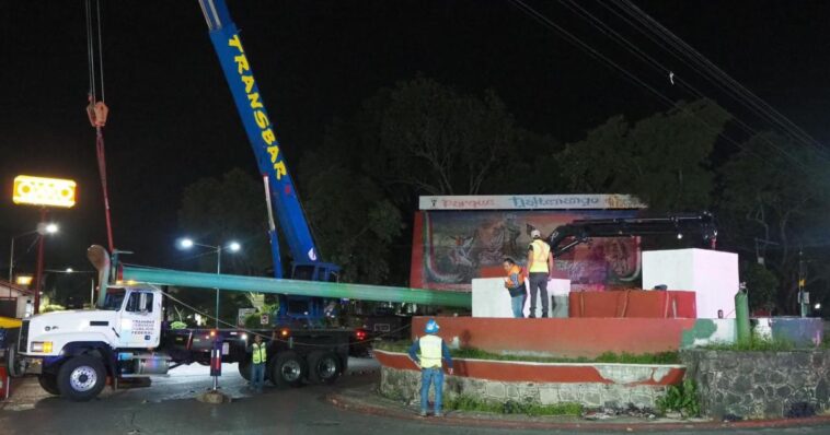 Comienzan con trabajos de remodelación de la Glorieta de Tlaltenango