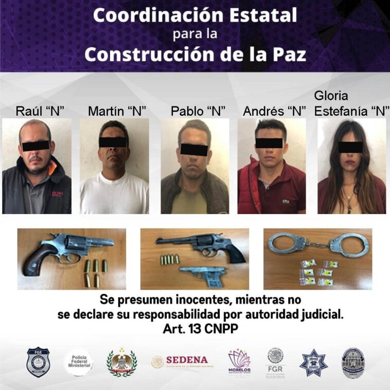 Detienen a cinco secuestradores en el municipio de Xochitepec