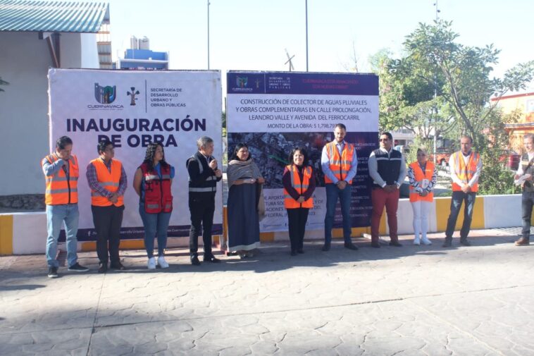 Entregan nuevo colector de aguas pluviales en Patios de la Estación