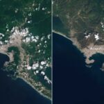 imagén satelital de Acapulco después de OTIS
