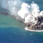Surge nueva isla en Japón