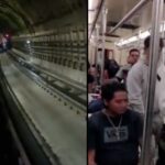 (VIDEO): Conductora del Metro CDMX guardo el convoy dejando a pasajeros dentro