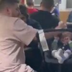 (VIDEO): Hombre golpea a bebé en la cabeza con su biberón