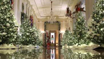 ¡La Casa Blanca es decorada con 100 árboles y más de 30 mil adornos navideños!